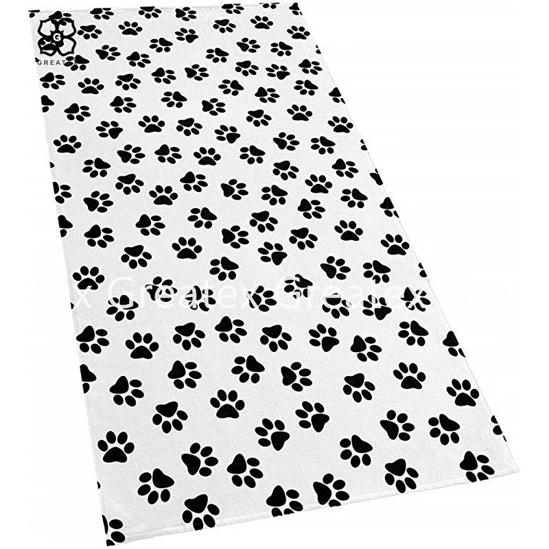 Fashion colorful beach towel printed with custom cartoon patterns