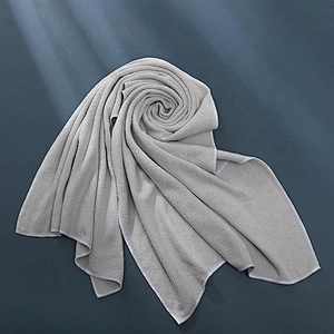 OEM service black hair towel with microfiber material for promotion sales