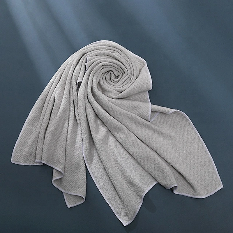 OEM service black hair towel with microfiber material for promotion sales