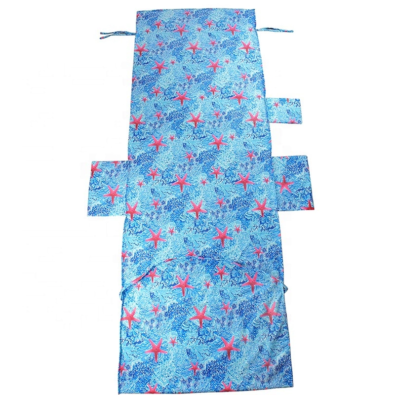 Microfiber custom printing retangular beach towel chair cover