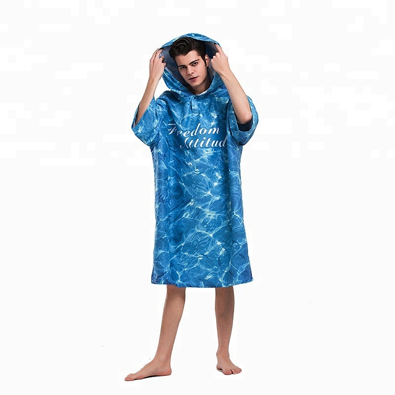 Digital print Swimming microfiber towel surf poncho