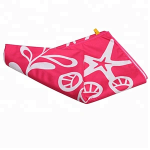 70x140cm chamois microfiber printed beach towel