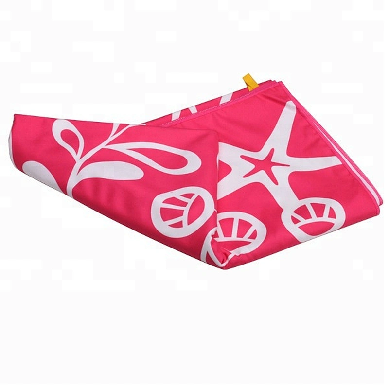 70x140cm chamois microfiber printed beach towel
