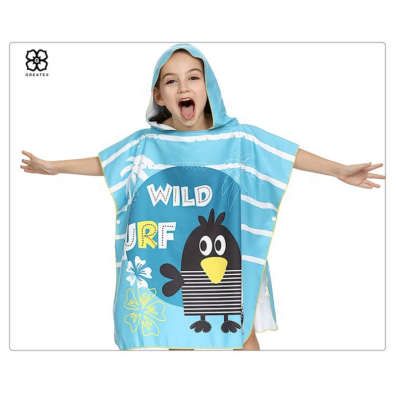 Hot children cute cartoon hooded cloak beach robe