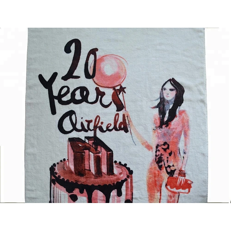 Custom made Velvet Print your own beach towels