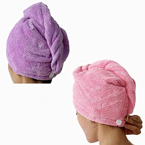 Premium deluxe hot sale microfiber custom logo hair towel wrap