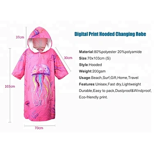 Quick dry Microfiber Poncho Changing robe