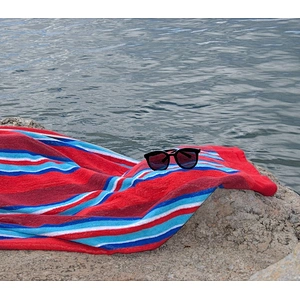 Large Multi-colored Customized Stripe beach towel