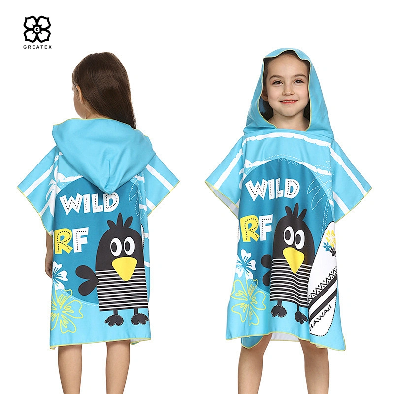 Hot children cute cartoon hooded cloak beach robe