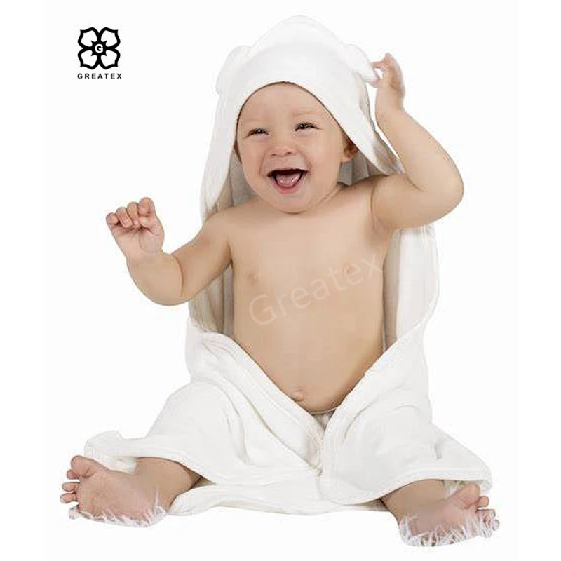 Wholesale wearable cotton bamboo baby kid hooded towel for bath