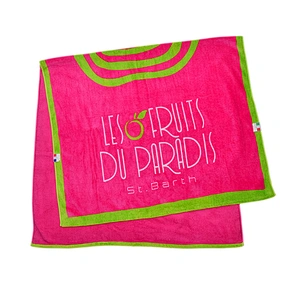Luxury Summer Weighted 2 sides Full color Printed Custom beach towel