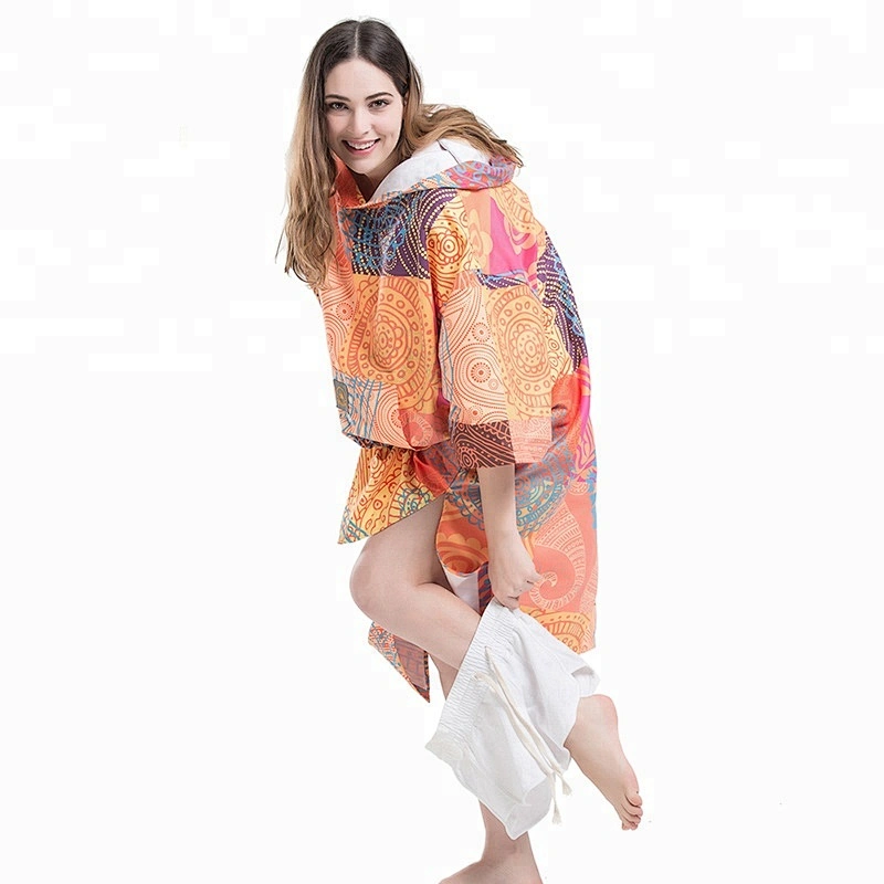 Fashionable Knitted Lady custom surf poncho