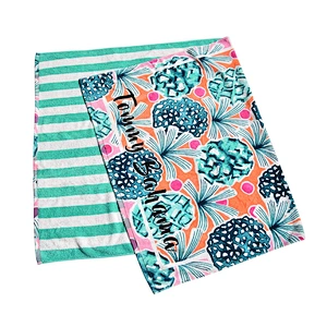 High Quality Custom Colorful Adult Beach Towels with 100% Cotton
