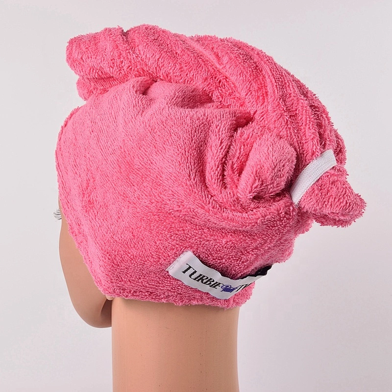 Fast Drying 100% Cotton Terry Toweling Salon Wrap Hair Turban