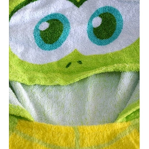 Terry printed cotton baby hooded bath towel