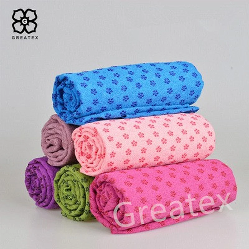Yoga anti-sweat anti-bacterial custom logo sport towel non slip