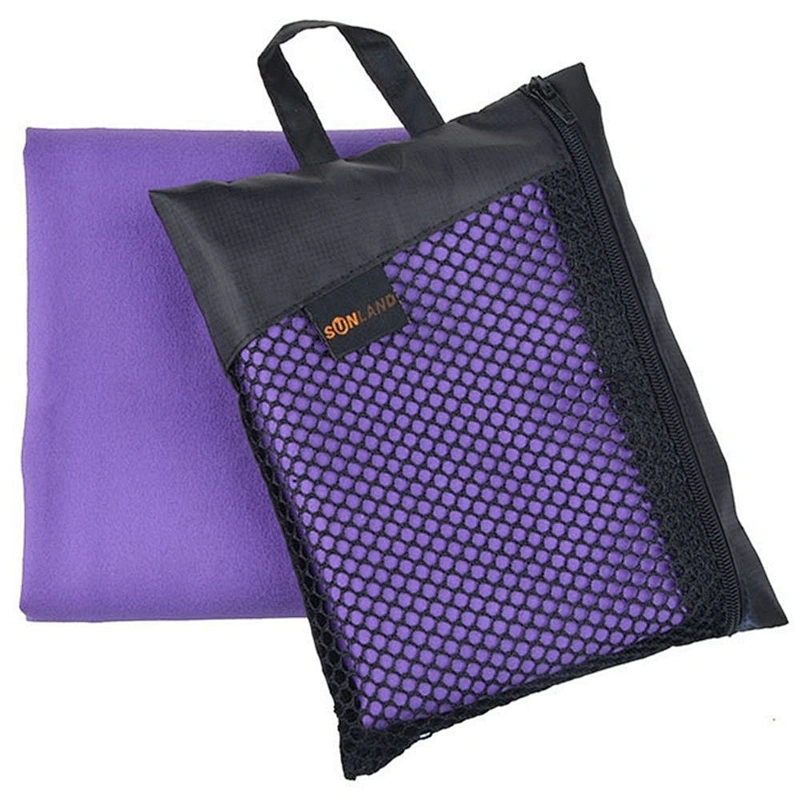 Outdoor Solid color microfiber suede quick dry sport towel