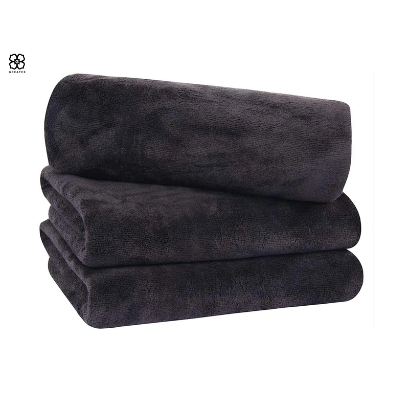 Standard simper plain dyed multi-colors running and workout sport microfiber towel