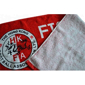 Cotton Promotional Red Custom printed sport towel