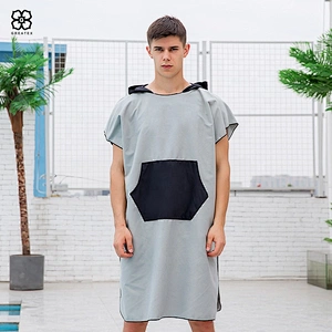 New arrival simple and unisex microfiber changing poncho towel