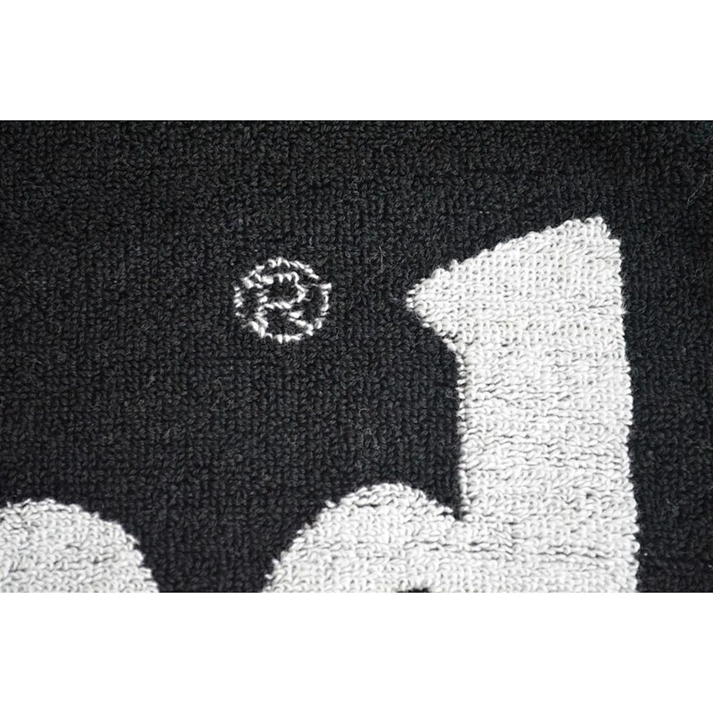 Premium gifts black and white logo custom towel beach