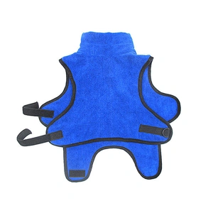 Dog Supply Blue microfiber Pet costume