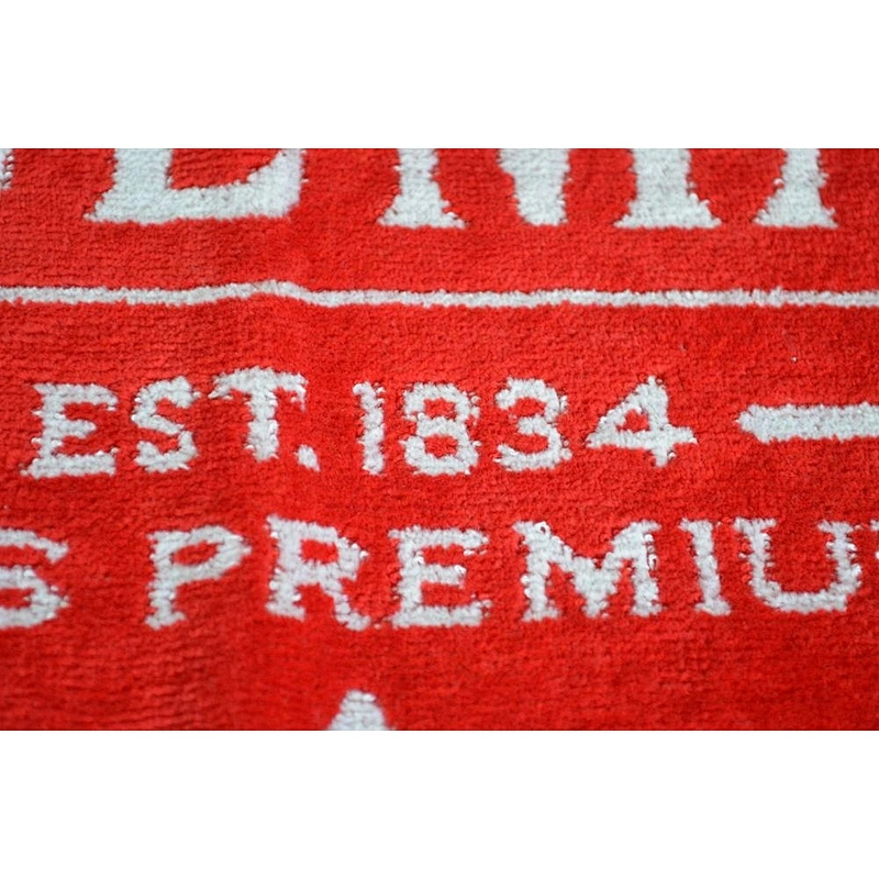 Beer bar Cotton velour Woven logo custom golf towel