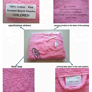 Absorbent Toweling Ladies Wetsuit Changing women poncho