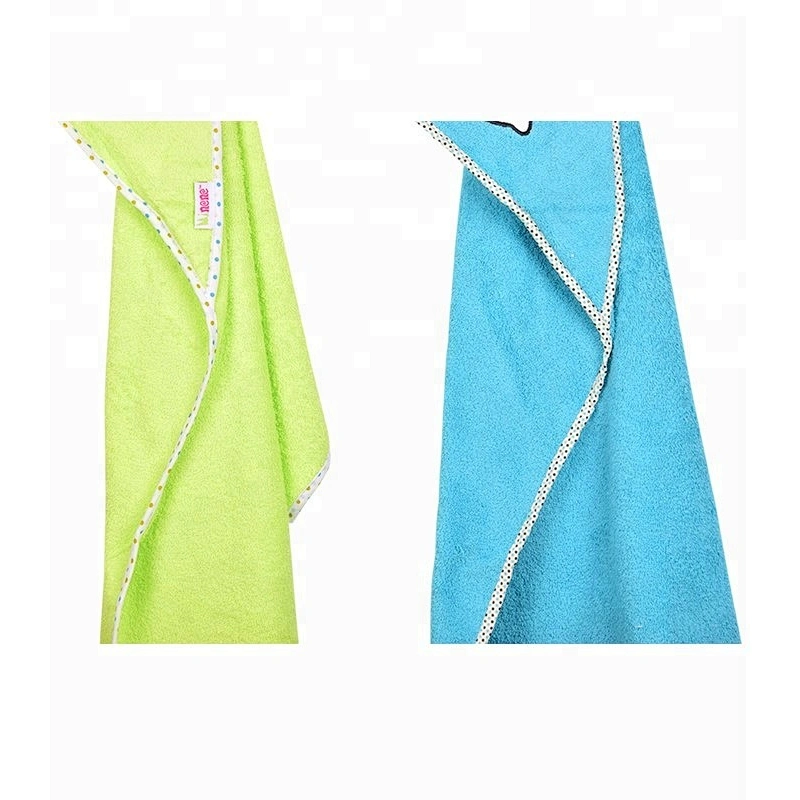 Adorable Pastel color bamboo baby hooded towel