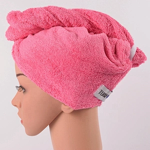 Fast Drying 100% Cotton Terry Toweling Salon Wrap Hair Turban