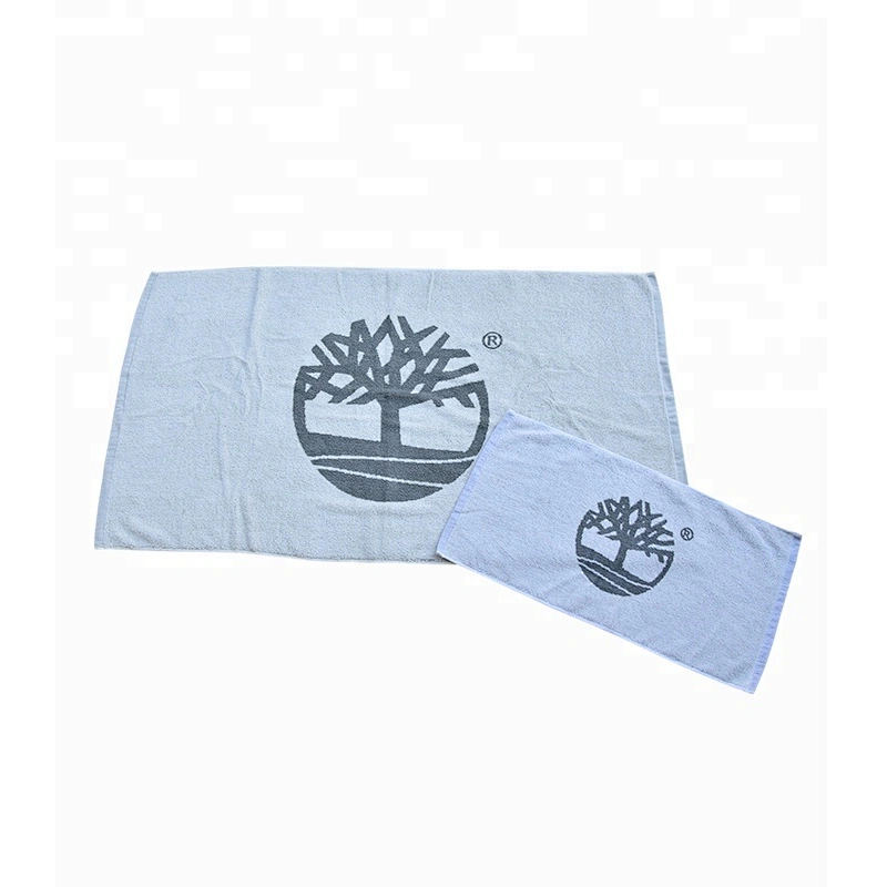Promotional High end brand Jacquard Bath towel logo
