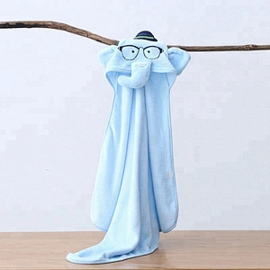 Embroidery Design elephant hooded towel