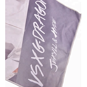 Custom print 100 polyester suede microfiber towel