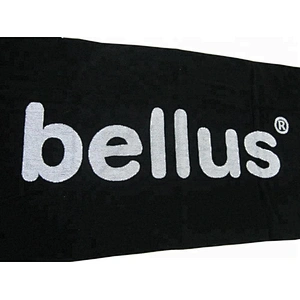 Luxury logo embossed Black and white beach towel logo