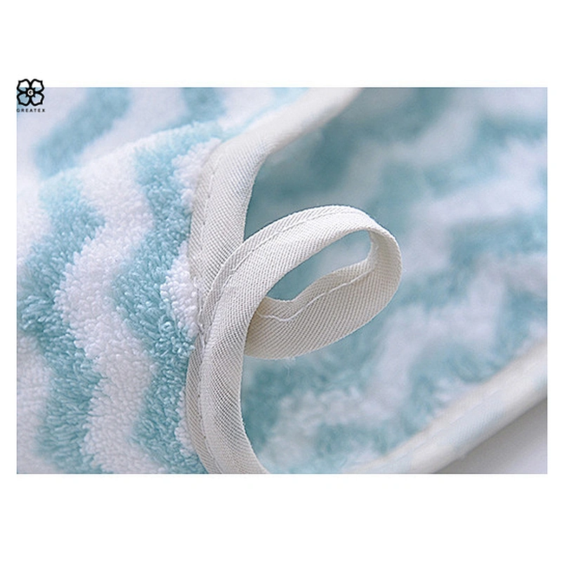 Hot sell popular quick dry simple chevron bath towel hand towel set