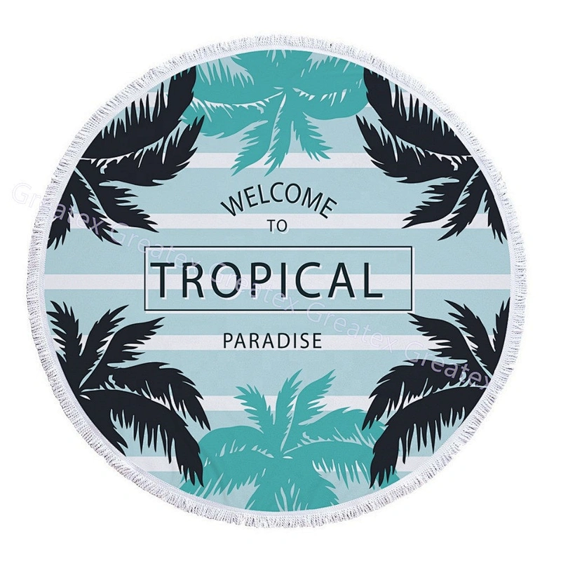 Novelty customized microfiber polyester polyamide printing beach towel