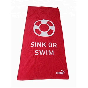 High quality Cotton Custom Brand print Screen printed beach towel