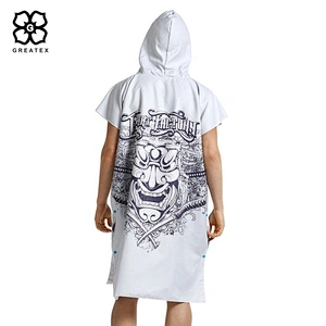 Inexpensive microfiber poncho beach hooded towels for adults