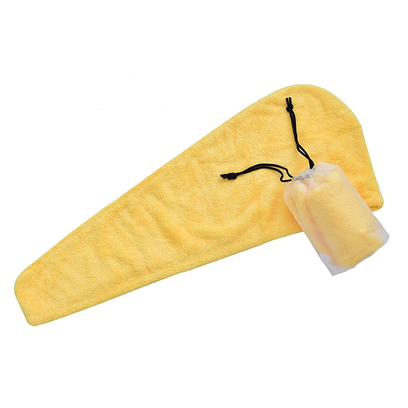 AZO FREE&eco-friendly yellow microfiber hair salon towel with factory price