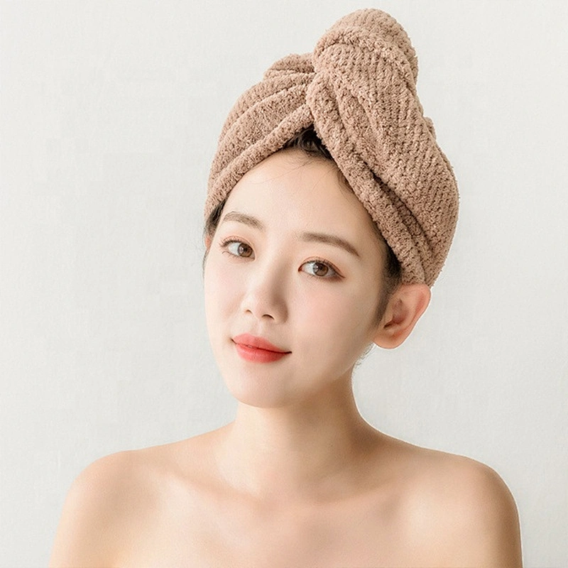 Best-selling model printed microfiber hair towel wraps  with factory price