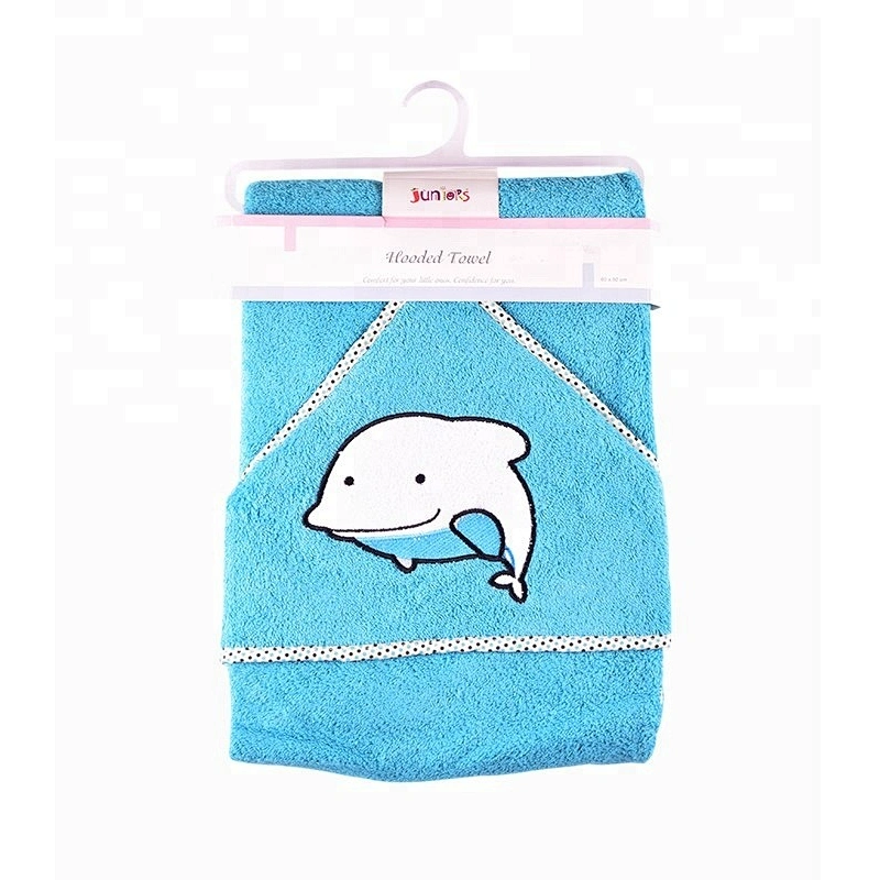 Adorable Pastel color bamboo baby hooded towel