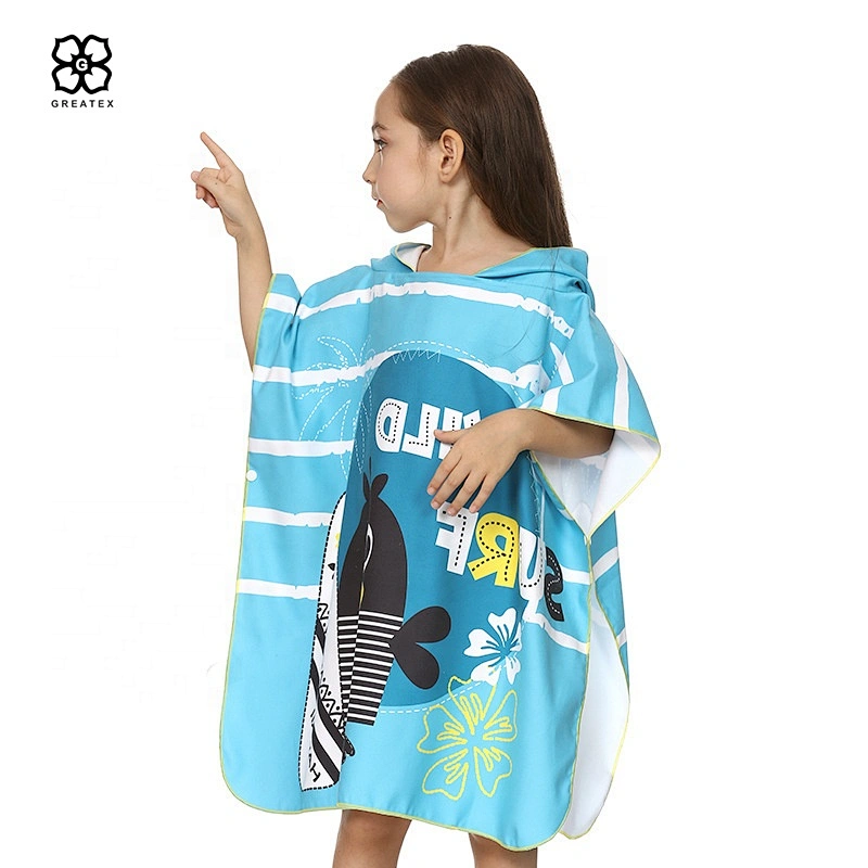 Hot children cute cartoon hooded cloak beach robe