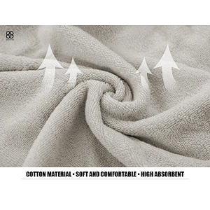 Standard simper plain dyed multi-colors hooded washcloth bath towel