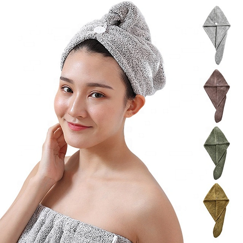 OEM design luxury rapid drying hair towel turban with 80%polyester 20%polyamide