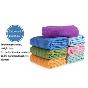 Whosale custom logo printing slogan yoga non slip quick-dry mat towel