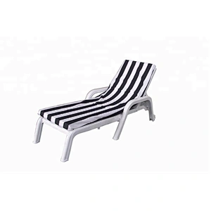 Good quality terry stripe Cotton beach towel lounge chair cover