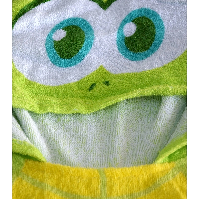 Personalized custom logo Turtle Pattern Full color Printed baby animal hooded towel