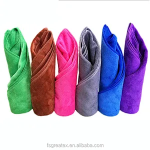 Bulk High absorption Solid color car microfiber towel