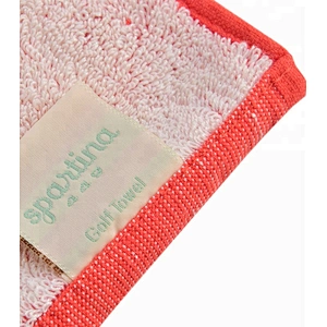 Famous Yarn dyed logo Woven Custom golf towel