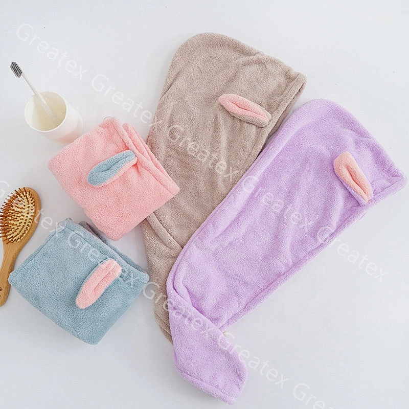 New arrival super cute animal pattern rapid dry hair towel turban